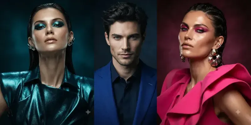 High Fashion Editorial Portraits generated by undefined