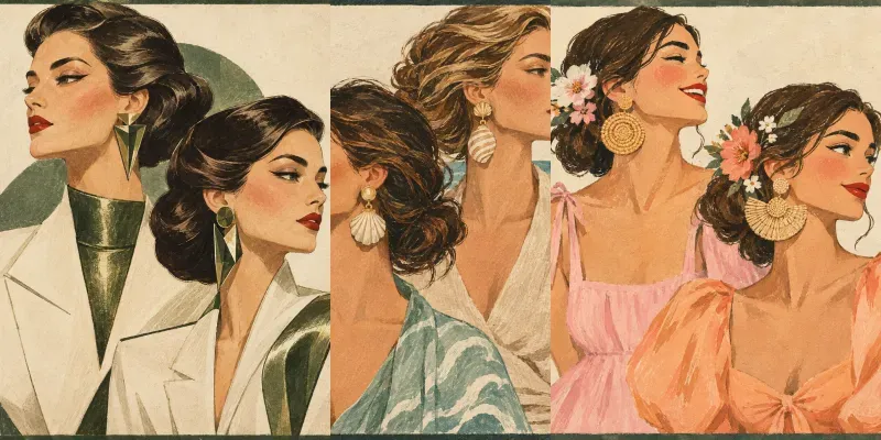 Vintage Fashion Portraits generated by undefined