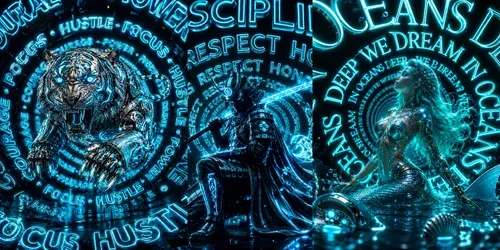 Neon Spiral Surreal Art generated by chatgpt-image