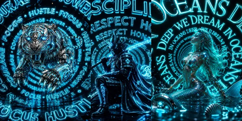 Neon Spiral Surreal Art generated by undefined