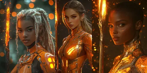 Topaz Ember Contessa Cyberpunk Art generated by midjourney