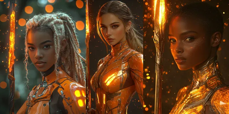 Topaz Ember Contessa Cyberpunk Art generated by undefined