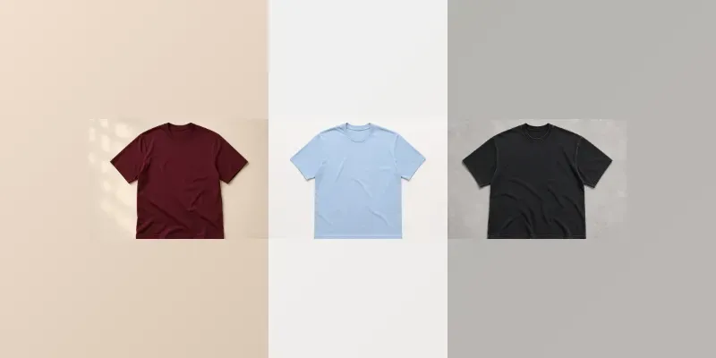 Flat Lay Blank Tshirt Studios generated by undefined