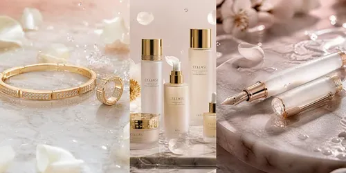 Luxury Cosmetics Perfume Mockups generated by flux