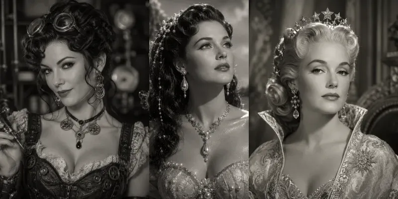 Timeless Glamour Portraits generated by undefined