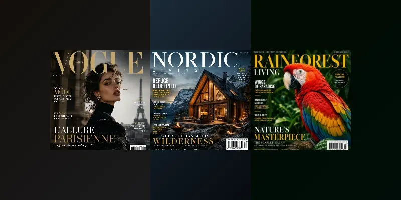Premium Magazine Covers generated by undefined