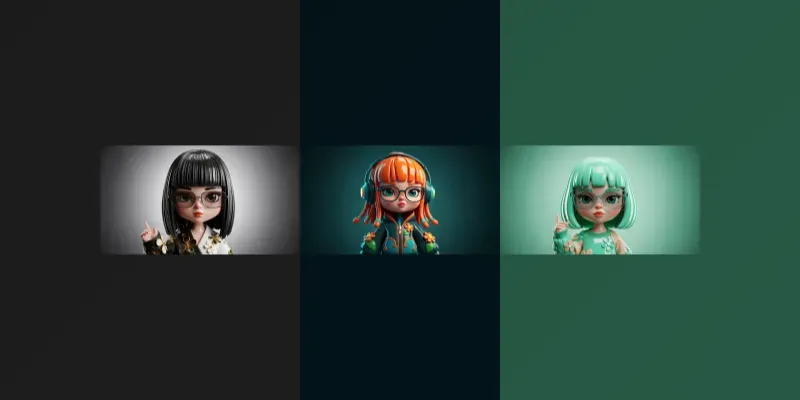 Stylized Doll Character Art generated by undefined