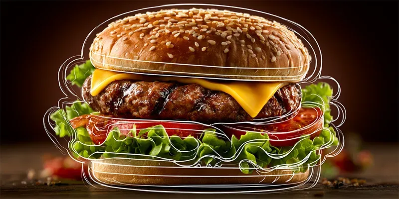 Creative Food Photography Line Art Style generated by undefined