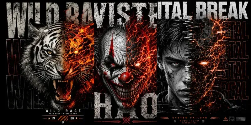 Inferno Dual Style Poster Kits generated by undefined