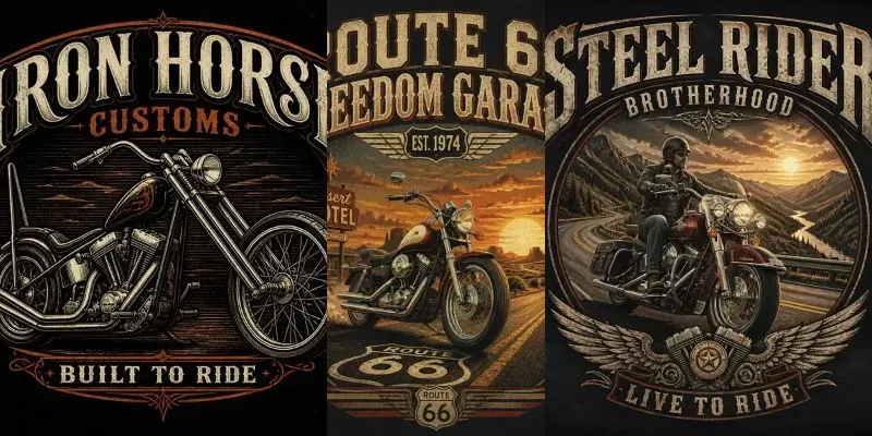 Vintage Motorcycle Graphic Generator generated by undefined