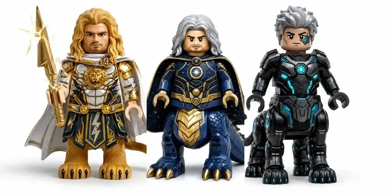Lego Hybrid Superhero Minifigures generated by undefined