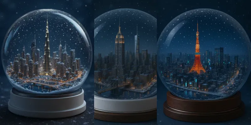 hd City Snow Globes generated by undefined