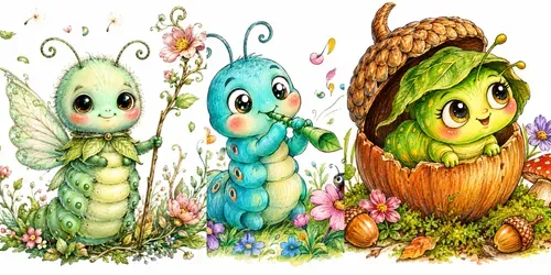 Whimsical Garden Bug Characters generated by chatgpt-image
