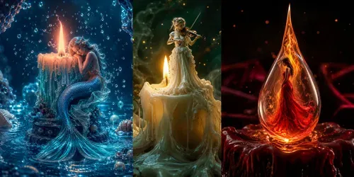 Mystical Candlelight Fantasy Art generated by chatgpt-image