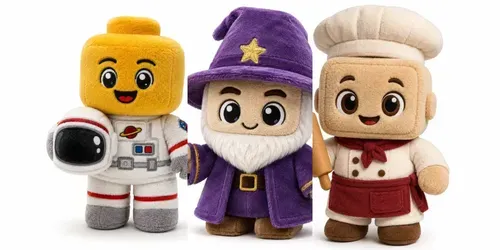 Cute Plush Legostyle Characters generated by chatgpt-image