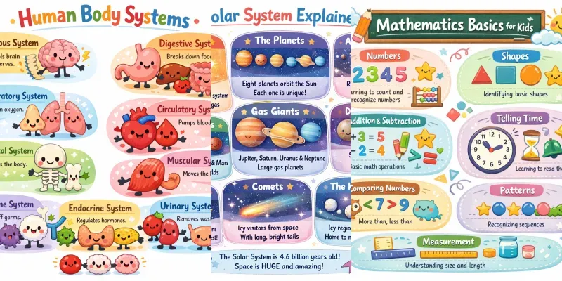 Viral Kids Learning Posters generated by undefined