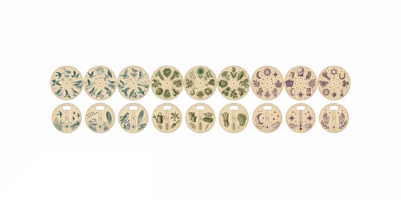 Junk Journal Volvelle Wheel Sheets generated by undefined