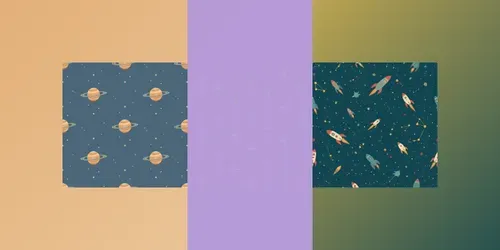 Minimalist Seamless Space Patterns generated by leonardo