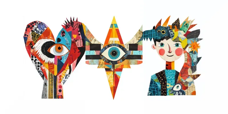 Surreal Patchwork Tshirts Designs generated by undefined