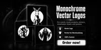 Monochrome Vector Logos midjourney prompt mini thumbnail