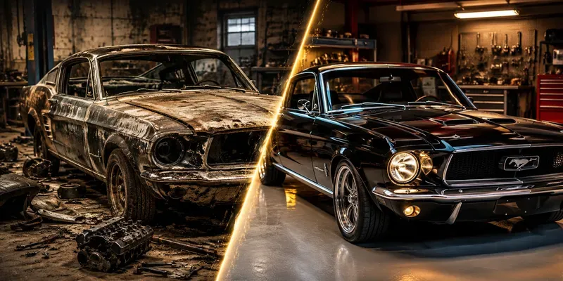 Abandoned Cars Reborn In 8 Seconds generated by undefined