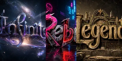 Hybrid 3D Typography Systems generated by chatgpt-image