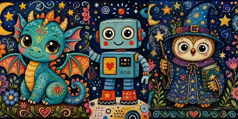 Whimsical Folk Art Generator generated by undefined