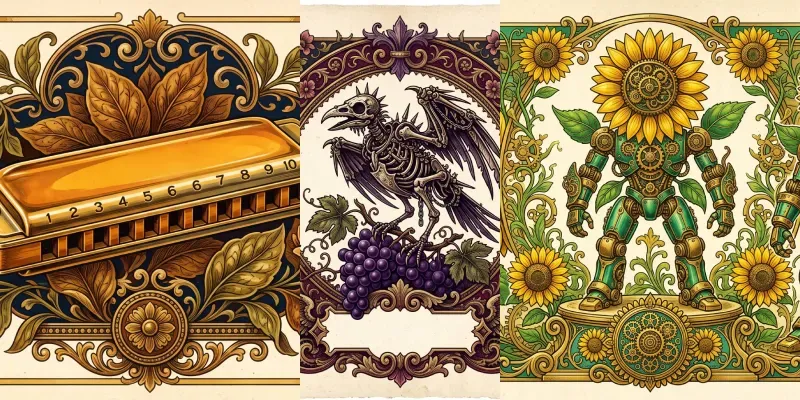 Vintage Fruit Crate Label Art generated by undefined