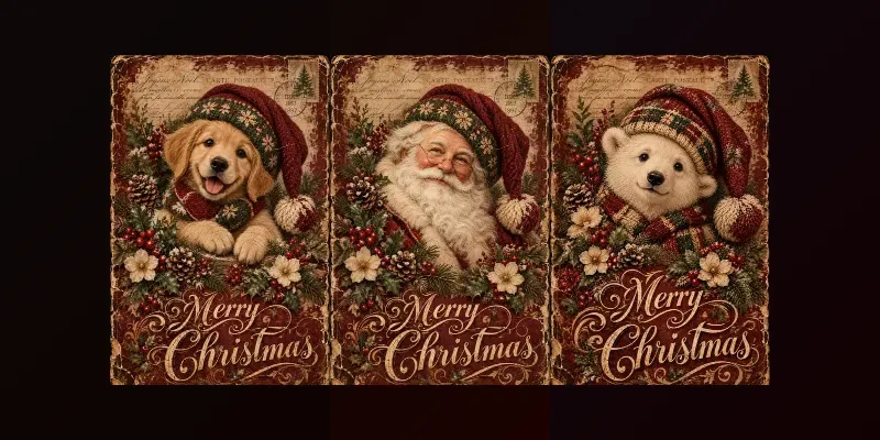 Vintage Junk Journals Merry Christmas