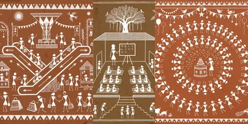 Warli Art Generator generated by gemini-image