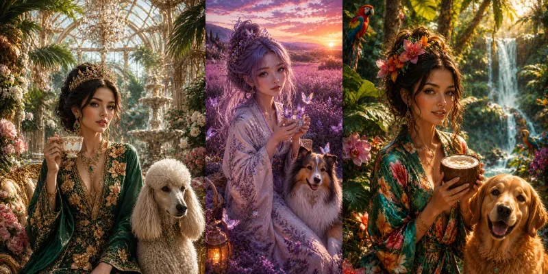 Whimsical Doll Fantasy Escapes generated by undefined