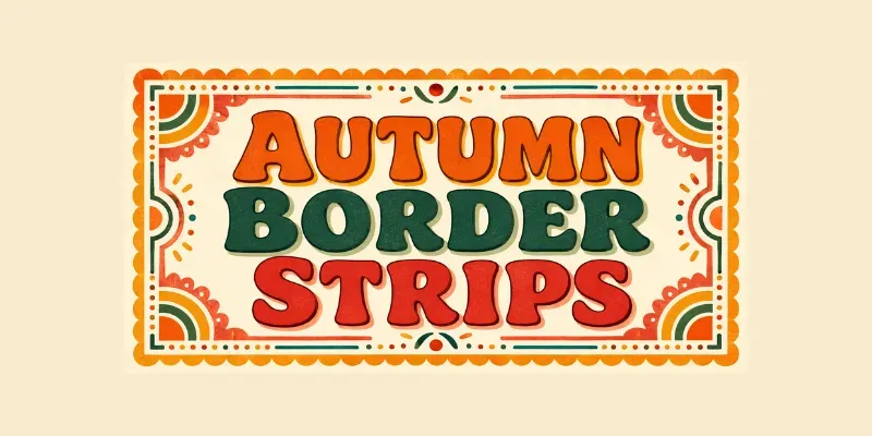 Autumn Border Strips generated by undefined