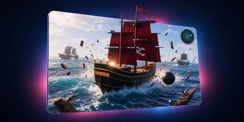 3D Pirate Naval Battle Game Builder