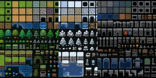 8bit RPG Terrain Tileset Designs generated by chatgpt-image
