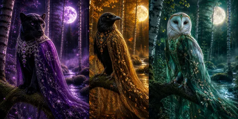 Moonlit Royal Creatures generated by undefined