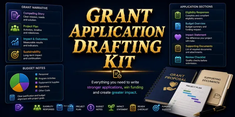 Grant Application Drafting Kit generated by undefined