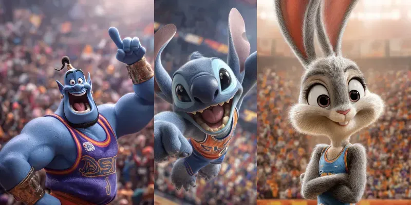Space Jam Disney Characters generated by undefined