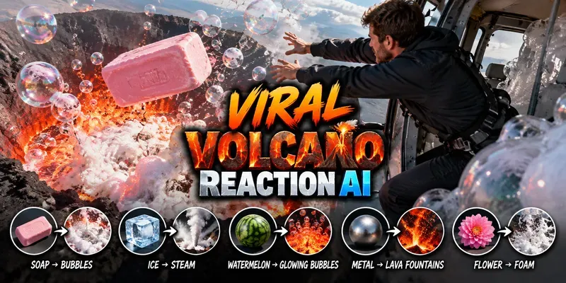 Viral Volcano Reactions