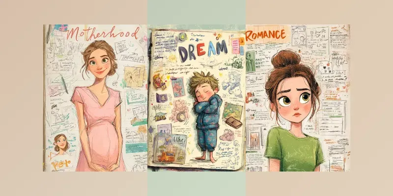 Whimsical Character Journal Pages generated by undefined