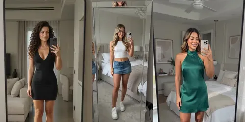 Viral Ootd Fit Check Mirror Selfie Videos generated by veo