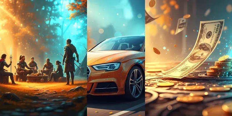 Luminous Autumn Heroic Portraits generated by undefined