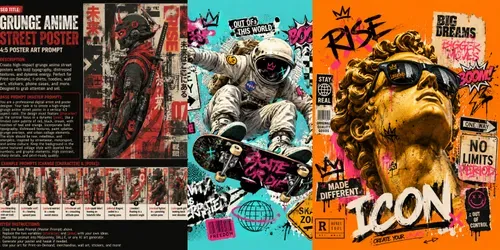 Retro Urban Collage Creators generated by chatgpt-image