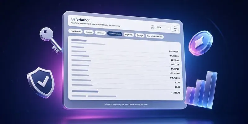 Safeharbor Quarterly Tax Estimator