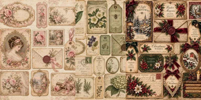 Vintage Victorian Ephemera Generator
