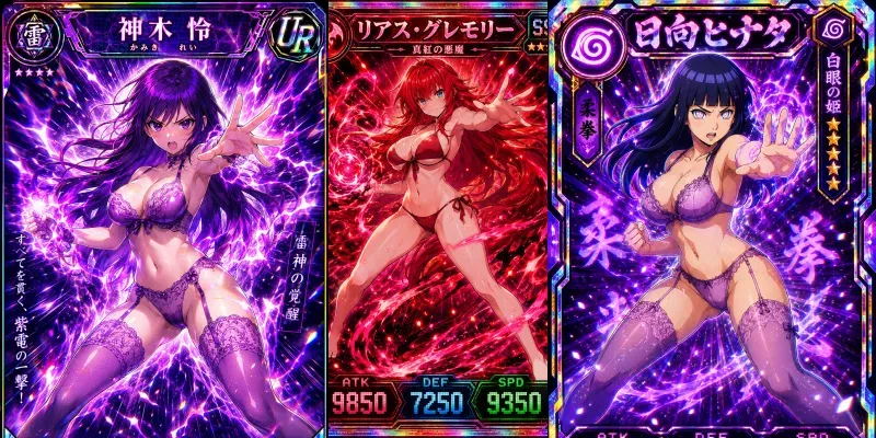 Anime Collectible Cards generated by undefined