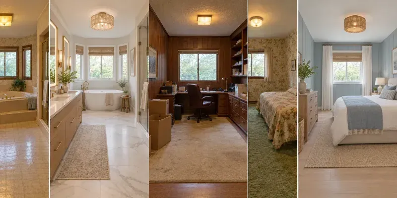 Fixerupper Renovation Split Photos