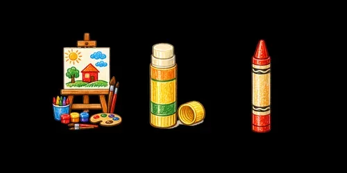 Grade School Art Supplies generated by chatgpt-image