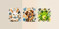 Cute Graffiti Animal Sticker Design Sets chatgpt-image prompt mini thumbnail