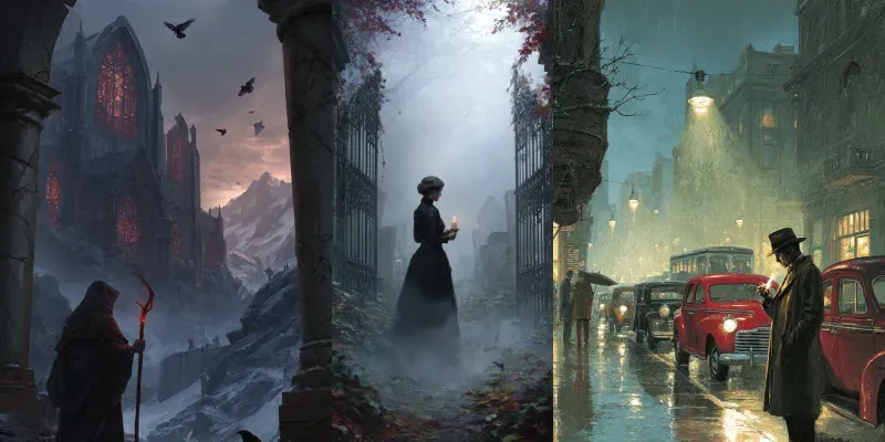 Cinematic And Atmospheric Book Covers generated by undefined