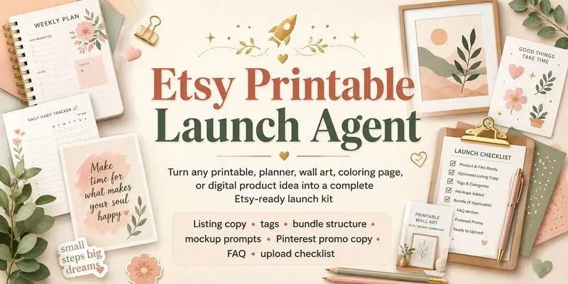 Etsy Printable Launch Agent generated by undefined